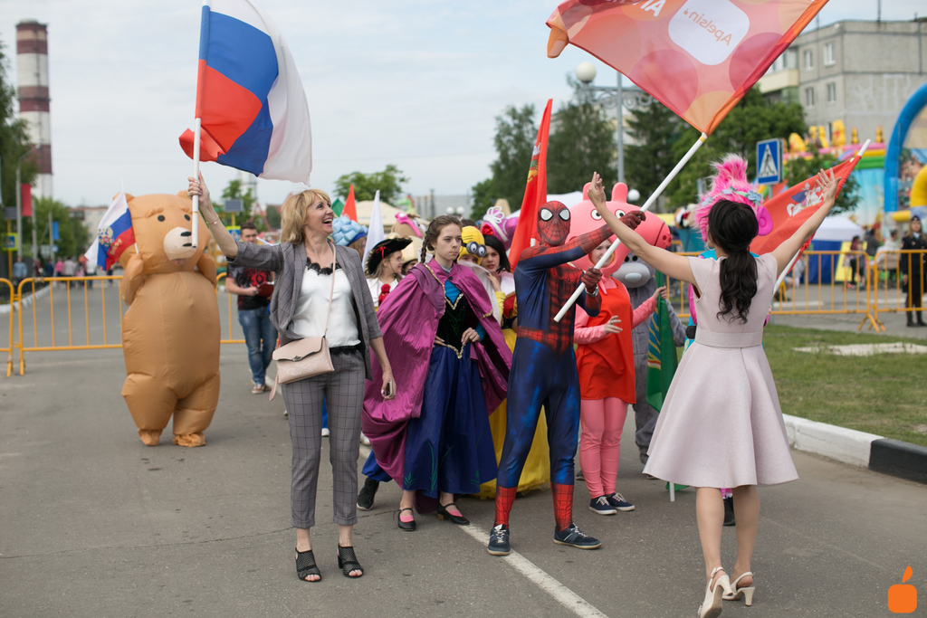 Парад аниматоров в г. Электрогорск. 2019 г.