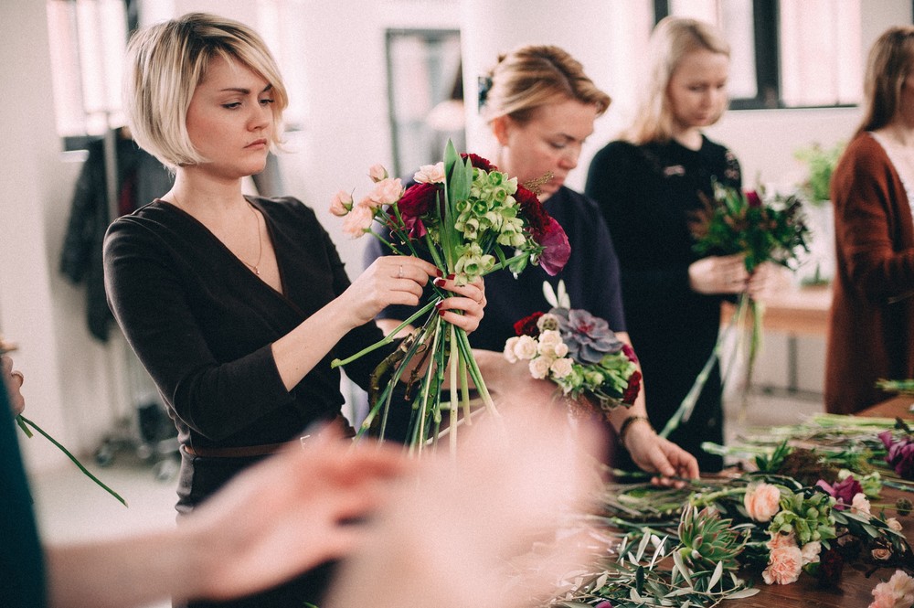 MOSCOWFLOWERSCHOOL МК на тему 