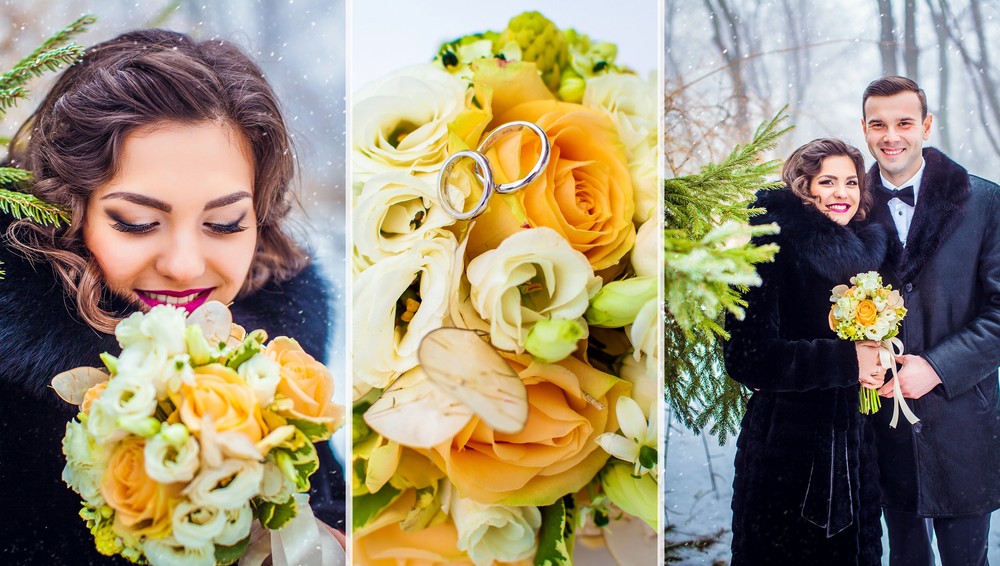 Свадебная фото сессия от Татьяны Поповой с живыми цветами