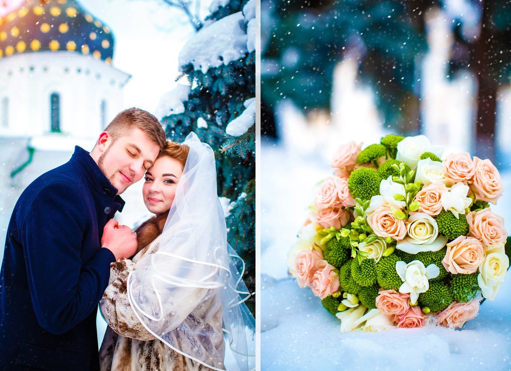 Зимняя свадебная фото сессия от Татьяны Поповой