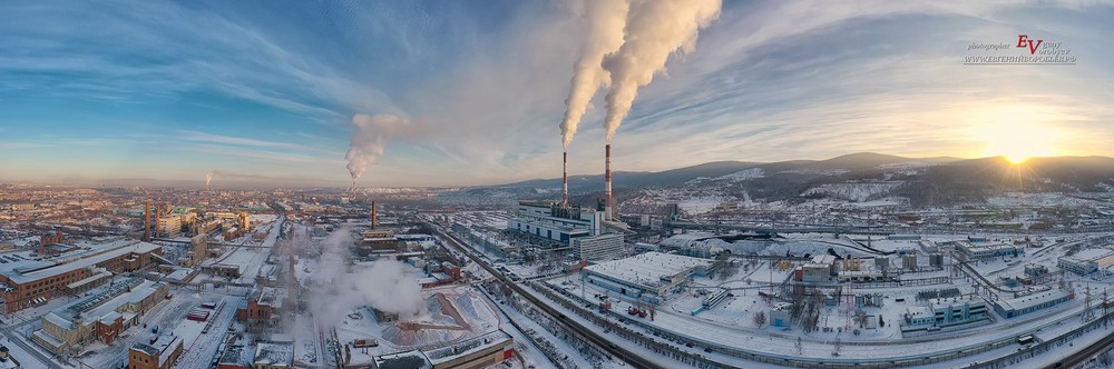 ТЭЦ теплоэлектростанция Красноярск фото фотограф индустриальная производство алюминий электричество