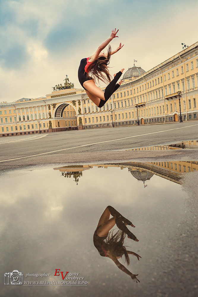 фотосессия фотограф Красноярск Санкт Петербург Ленинград балет балерина дворцовая площадь