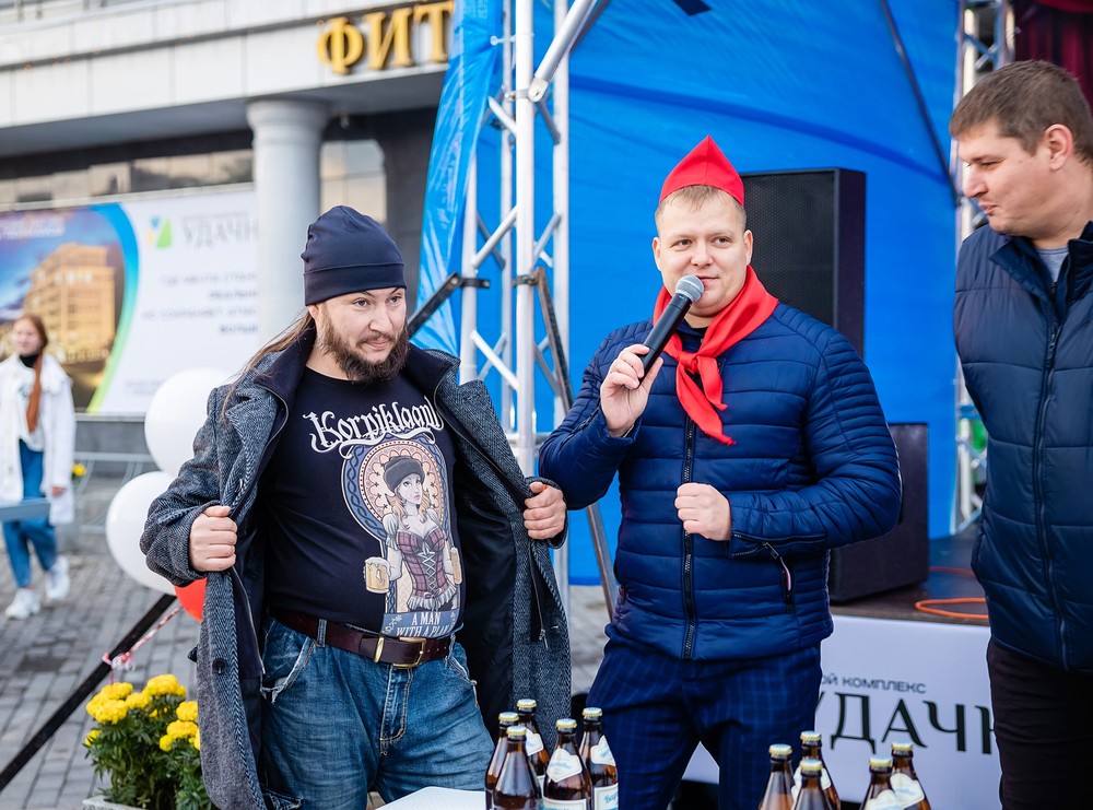 пиво конкурс Красноярск поселок удачный праздник фотосъемка репортаж