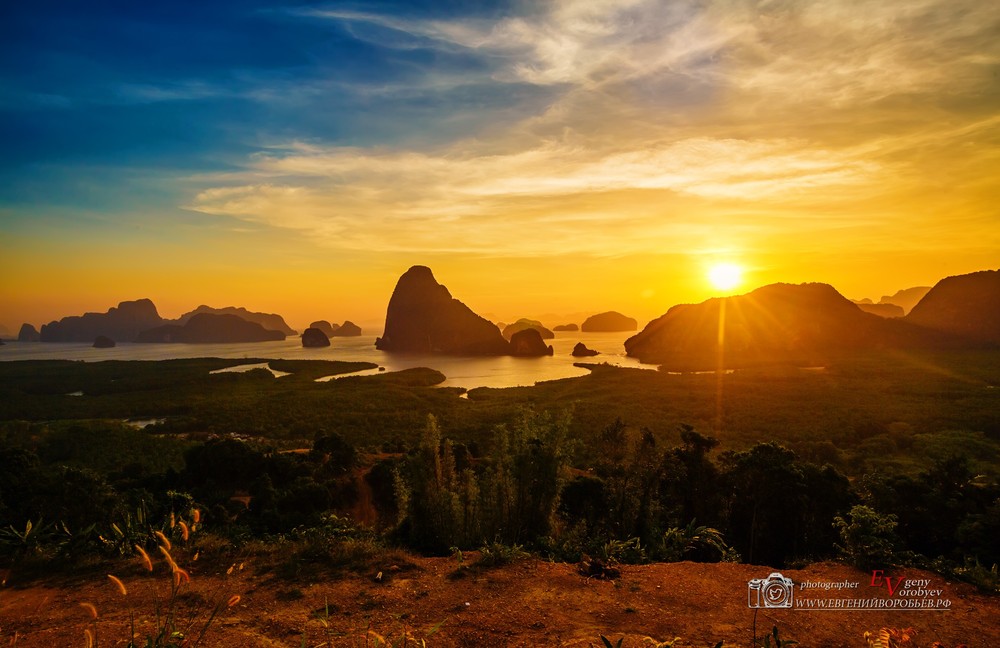 тайланд остров Пхукет Phuket пейзаж путешествие красивое место рассвет закат