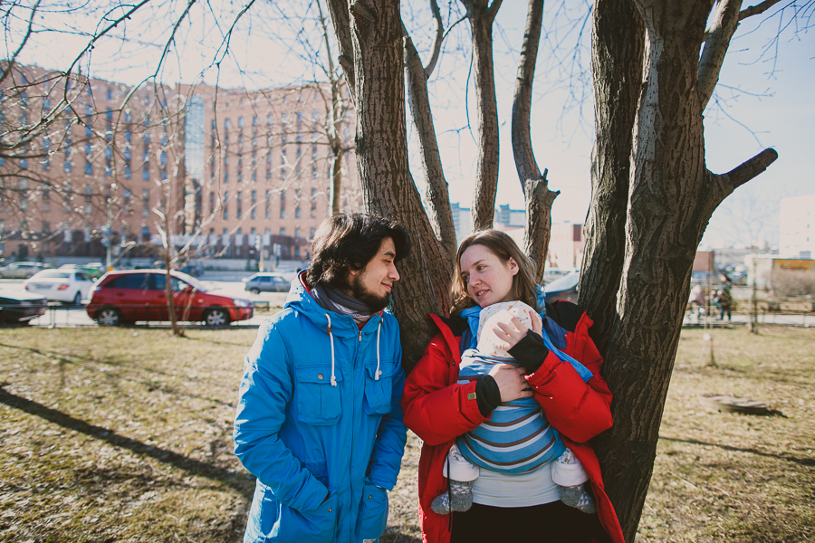 трое в весеннем саду фотосессия