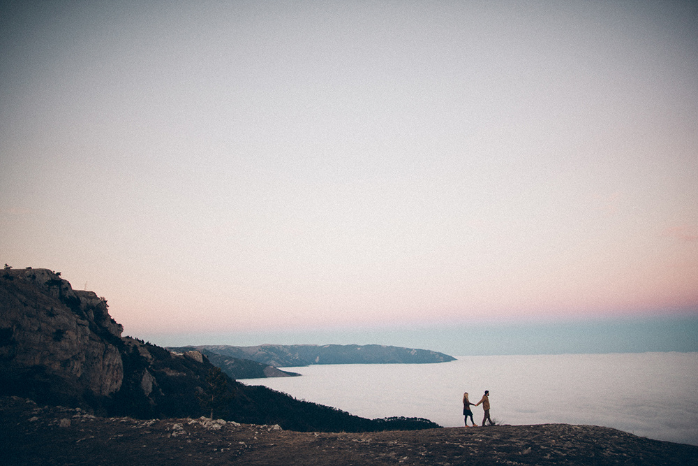 Walking above the clouds