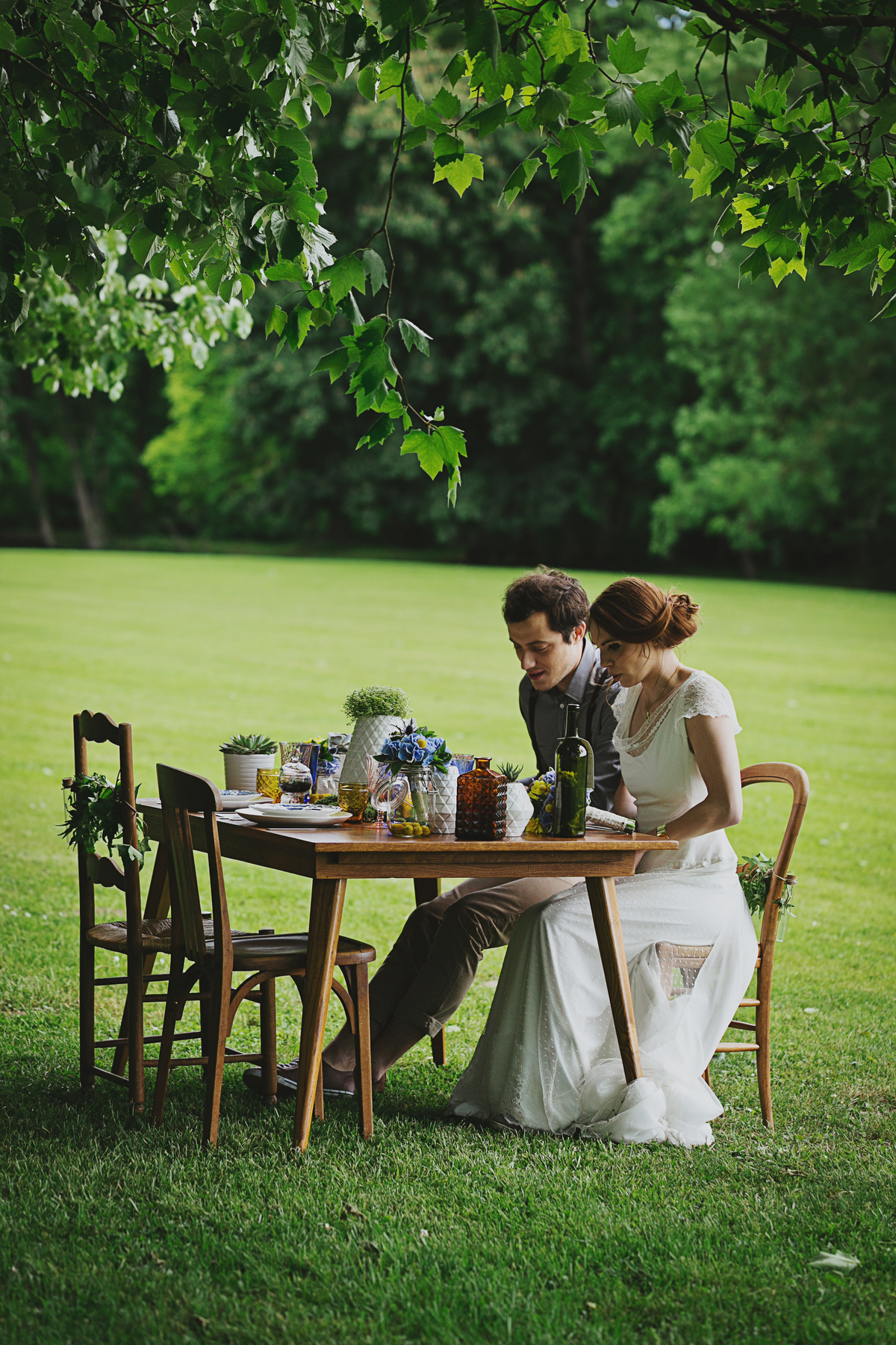 Burgundy Elopement. C & A