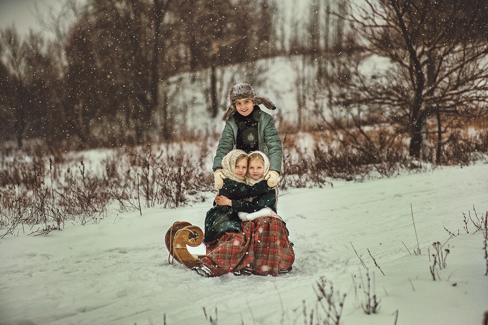 Детская фотосессия - Деревенская история