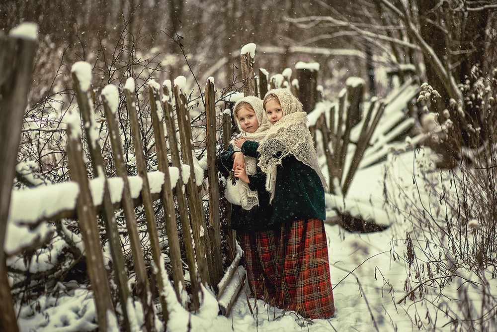 Детская фотосессия - Деревенская история