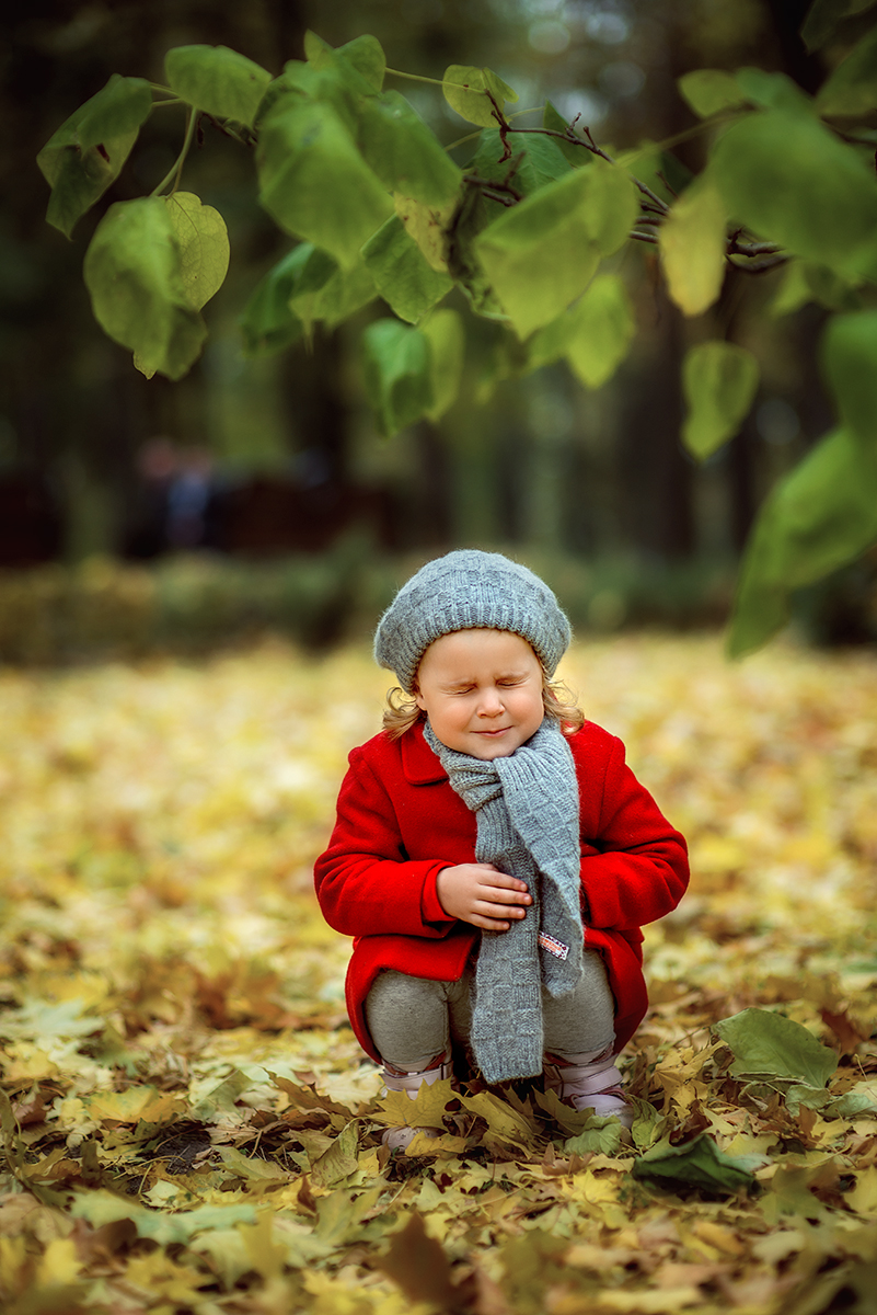 Детская фотосессия - Осенняя прогулка