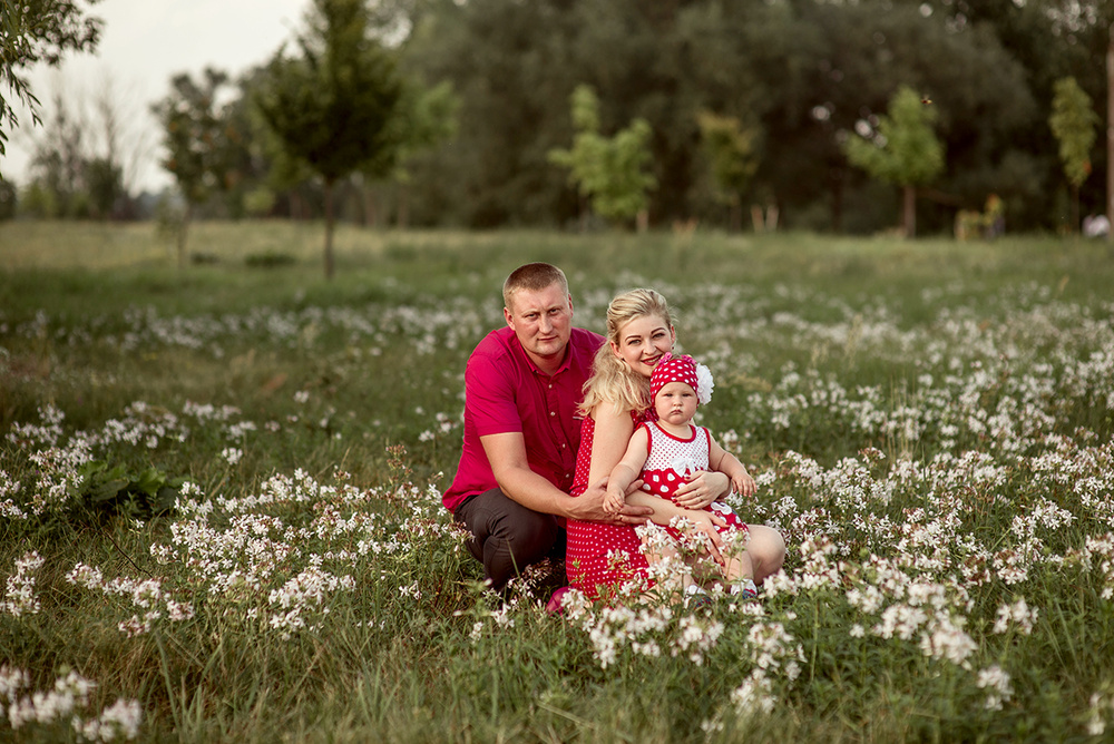 Семейные фотосессии - В горошек)