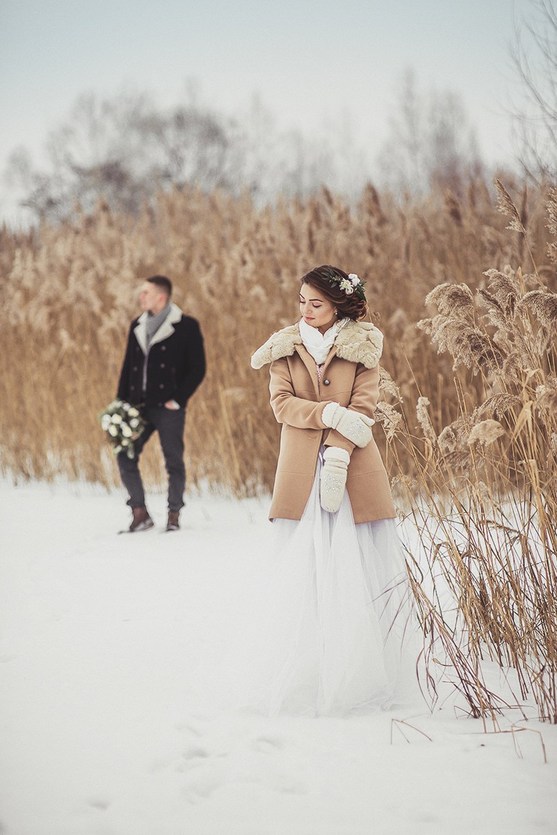 Свадебная фотосъемка и лав стори - Артур и Юлия, зимняя сказка