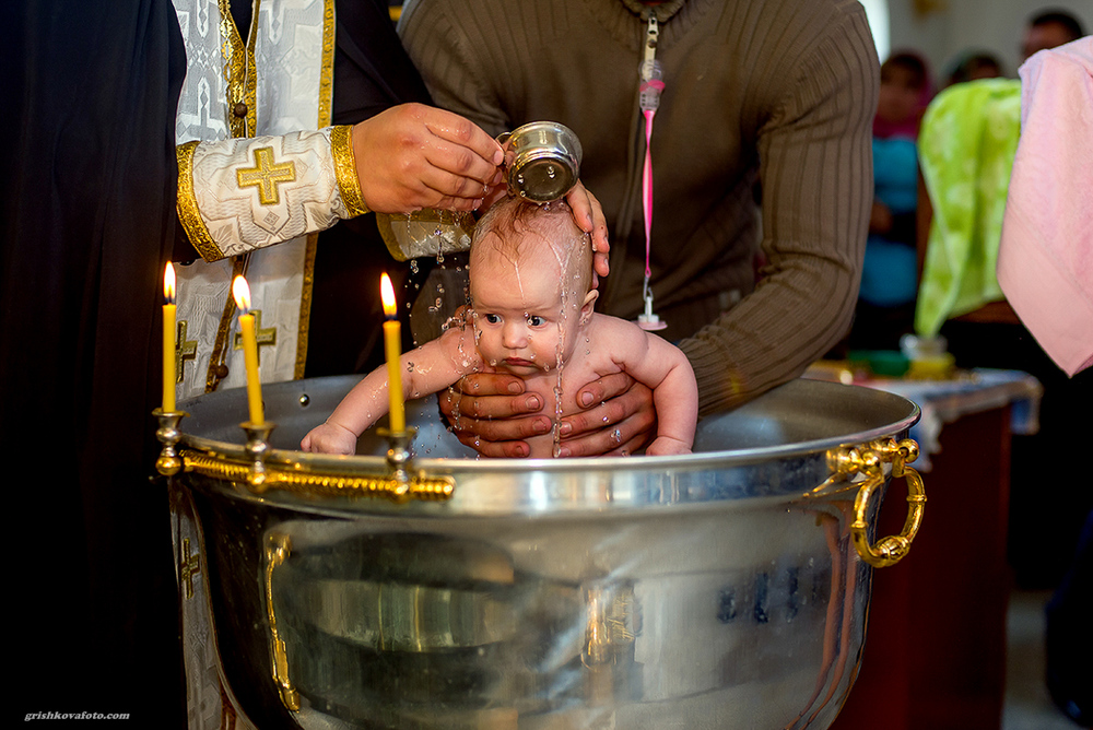 Фотосъемка крещения - Крещение Анны