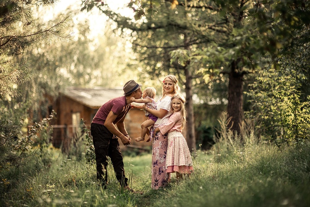 Семейные фотосессии - Аня с семьей