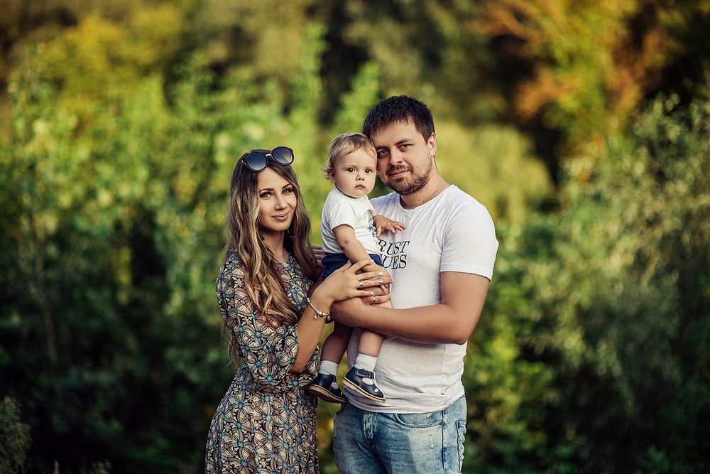 Семейные фотосессии - Мальчик Максим и семья