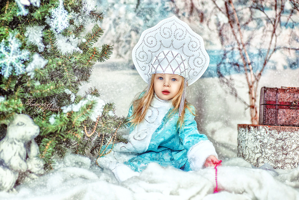 Детская фотосессия - Снегурочка