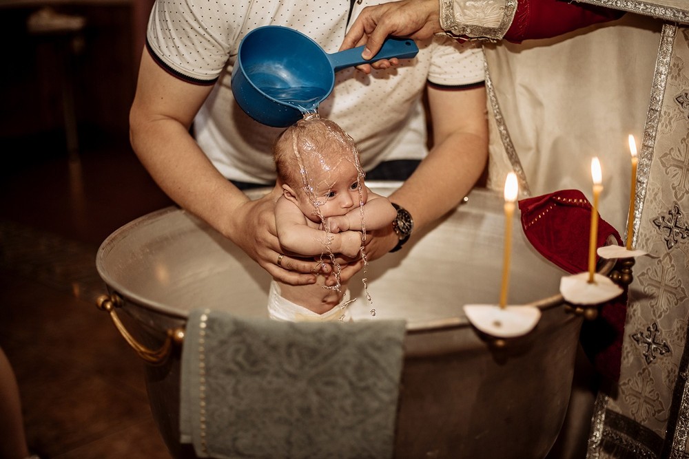 Фотосъемка крещения - Крещение двойни