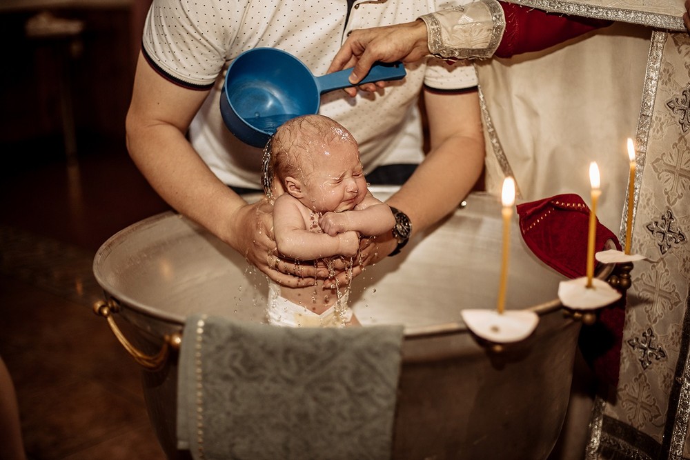 Фотосъемка крещения - Крещение двойни