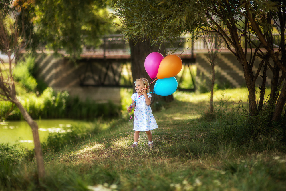 Детская фотосессия - Аня, 2 годика