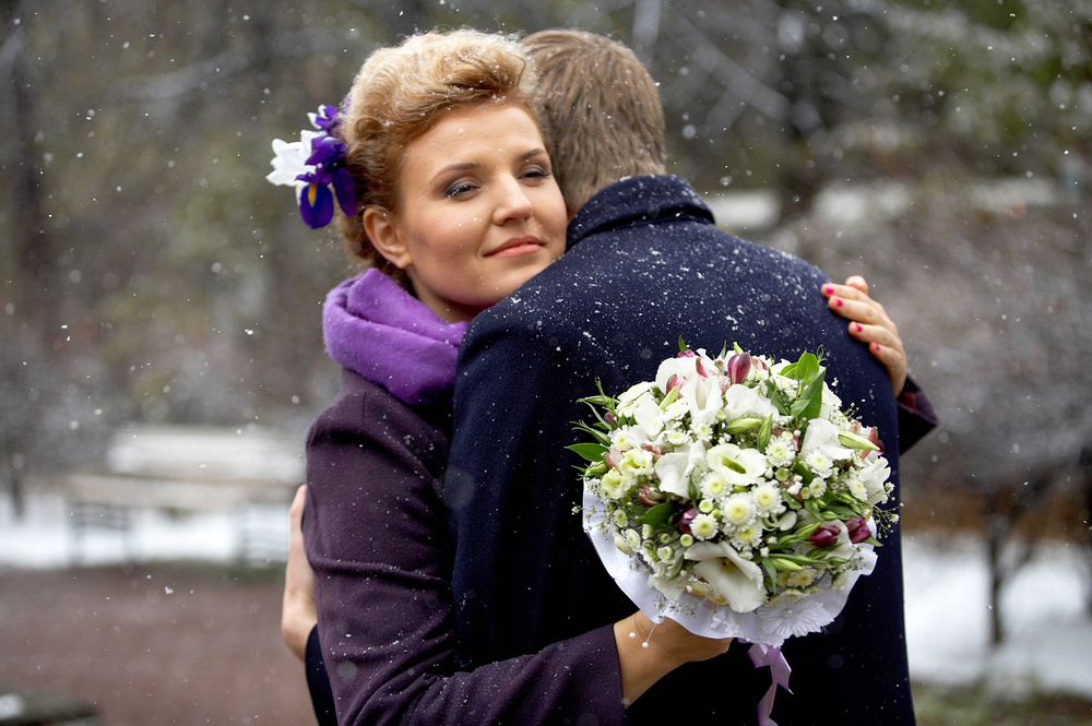 Анна и Дмитрий - первый снег