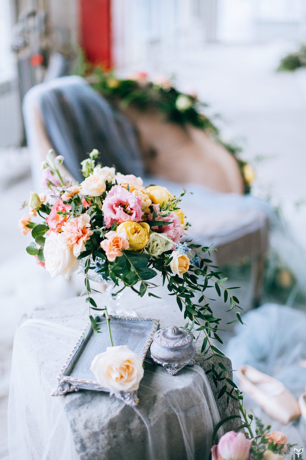 Ballerina & flowers