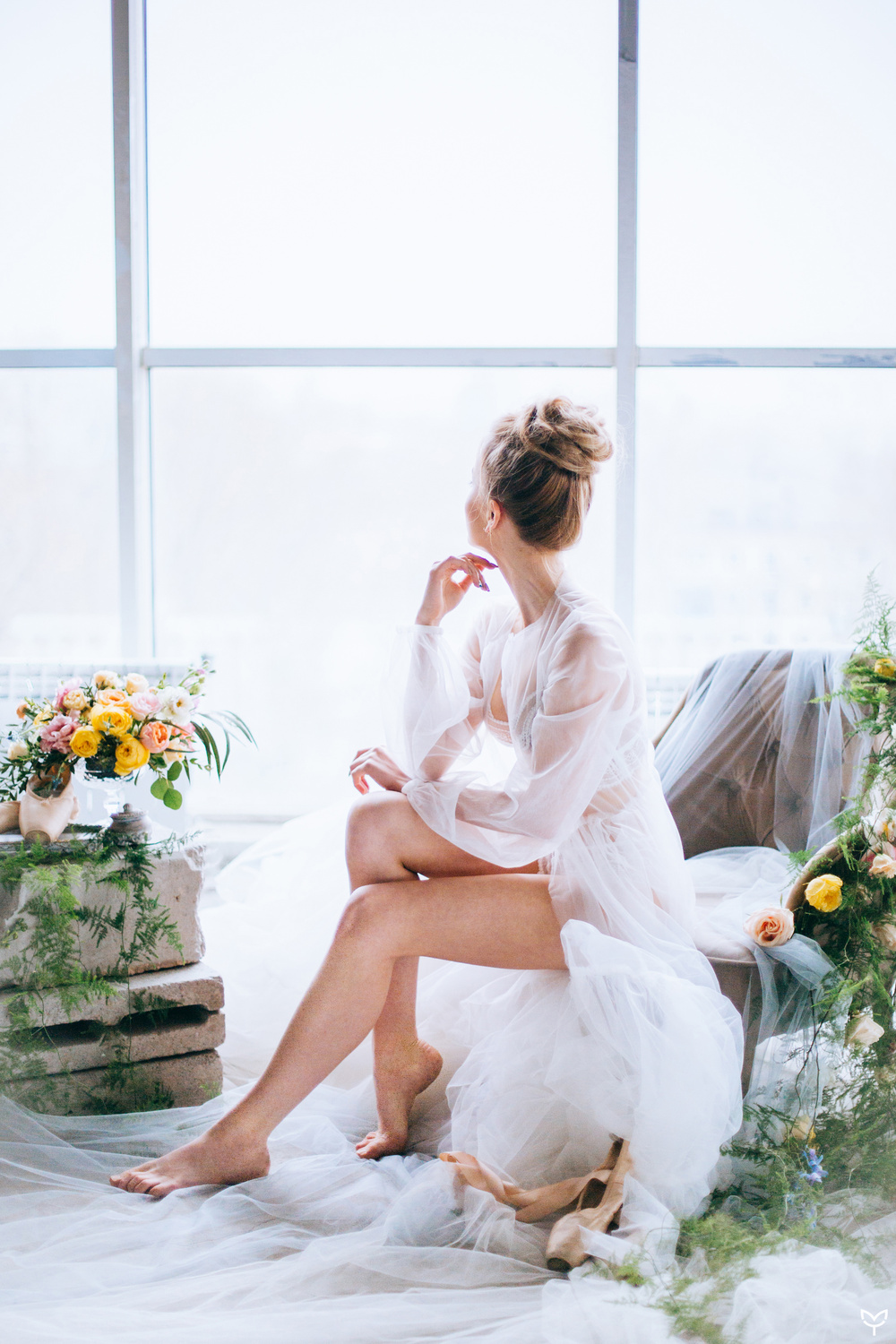 Ballerina & flowers