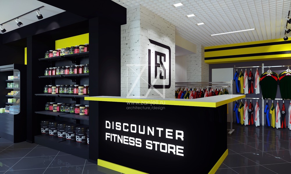 магазин DISCOUNTER FOOD&FITNESS STORE/Дизайн-проект/Омск/2017