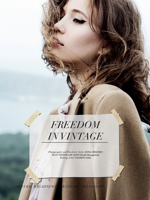 For Obscurae Magazine. Freedom in Vintage 